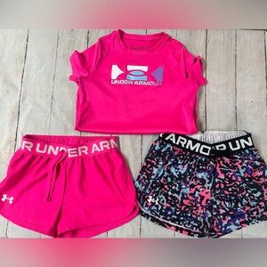 Girls Under Armour Shirt and Shorts